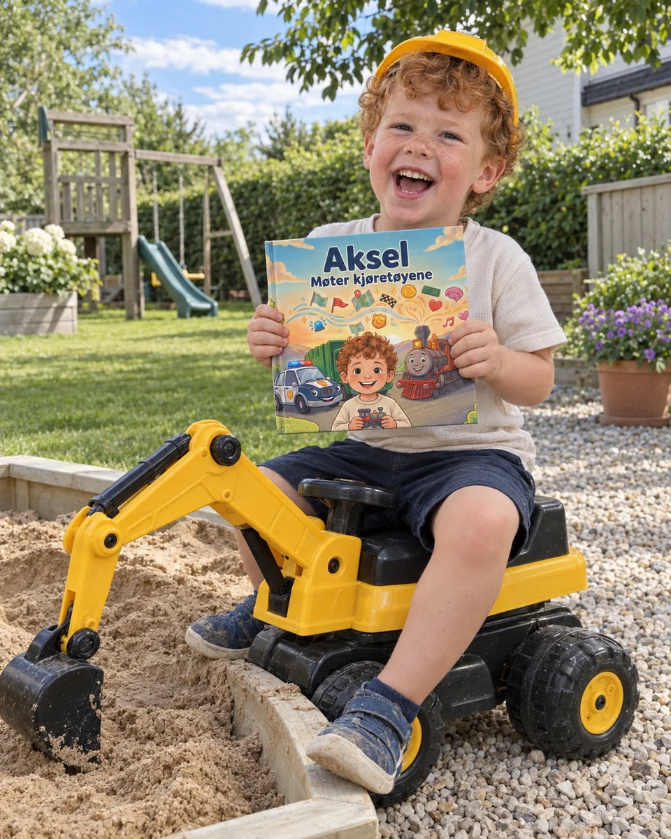 Illustrerende eksempel · Wonder Book Gifts (USA) : Aksel og gravemaskinen hans