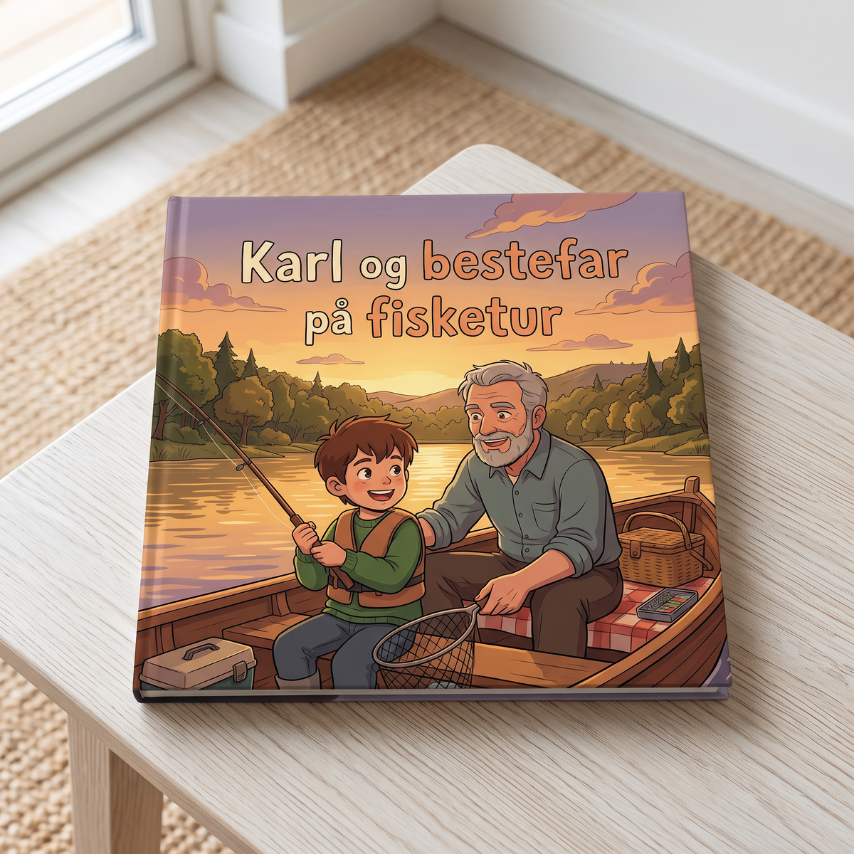 Bilde av «Karl og bestefar på fisketur»