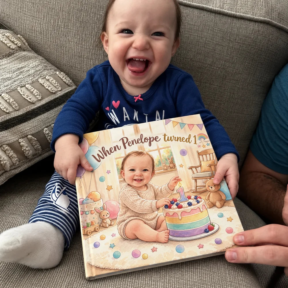 Illustrerende eksempel · Wonder Book Gifts (USA) : Penelopes første bursdag