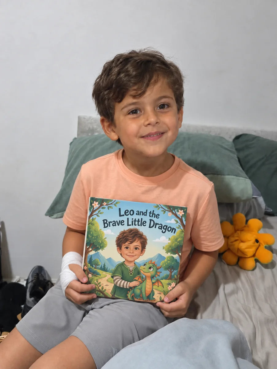 Illustrerende eksempel · Wonder Book Gifts (USA) : Leo og den modige lille dragen