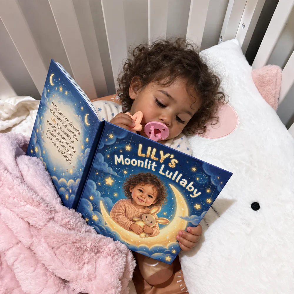 Illustrerende eksempel · Wonder Book Gifts (USA) : Lilys vuggevise i måneskinn